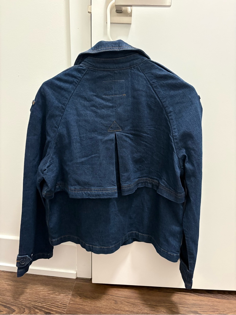 Banana Republic Dark Blue Denim Trench Style Jacket - Picture 2 of 6